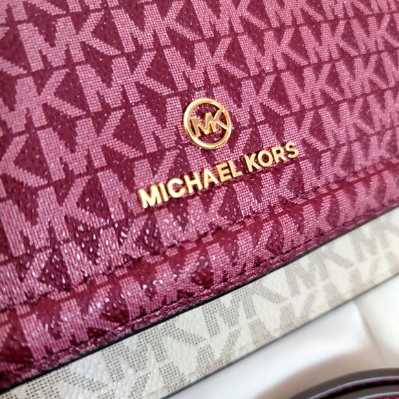 Michael Kors Jet Set Small Two-Tone Smartphone Crossbody Bag, NWOT - Picture 2 of 13